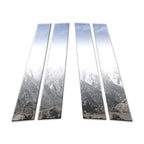 4Pc Chrome Pillar Post Covers for Mercedes C Class W204 (2008–2014)