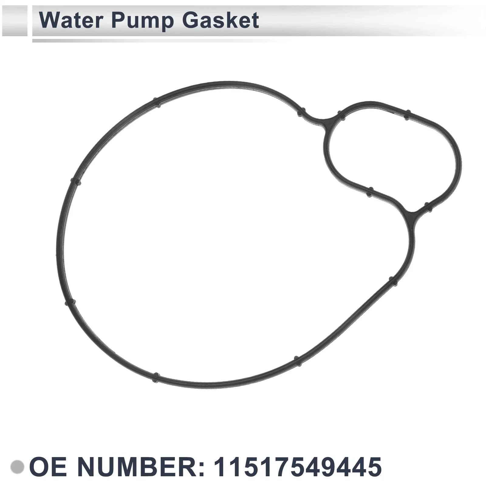 Water Pump Gasket for BMW 550i Base (2011 - 2016) Rubber 1 Pc Engine