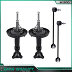 Set of 2 Struts + Sway Bars for Mercedes-Benz C240 C320 (2001–2005)