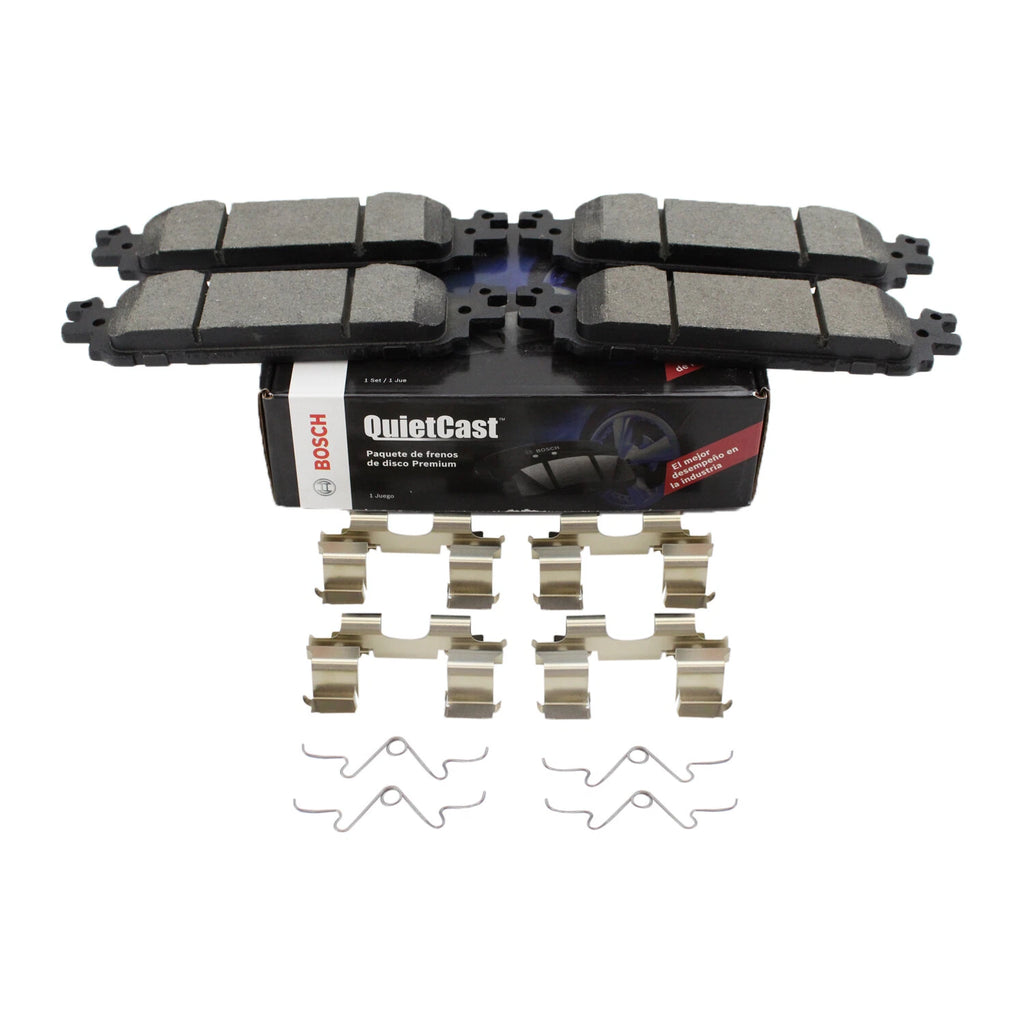 Set of 4 Bosch QuietCast Front Ceramic Brake Pads for Ford Explorer Flex Taurus MKS MKT