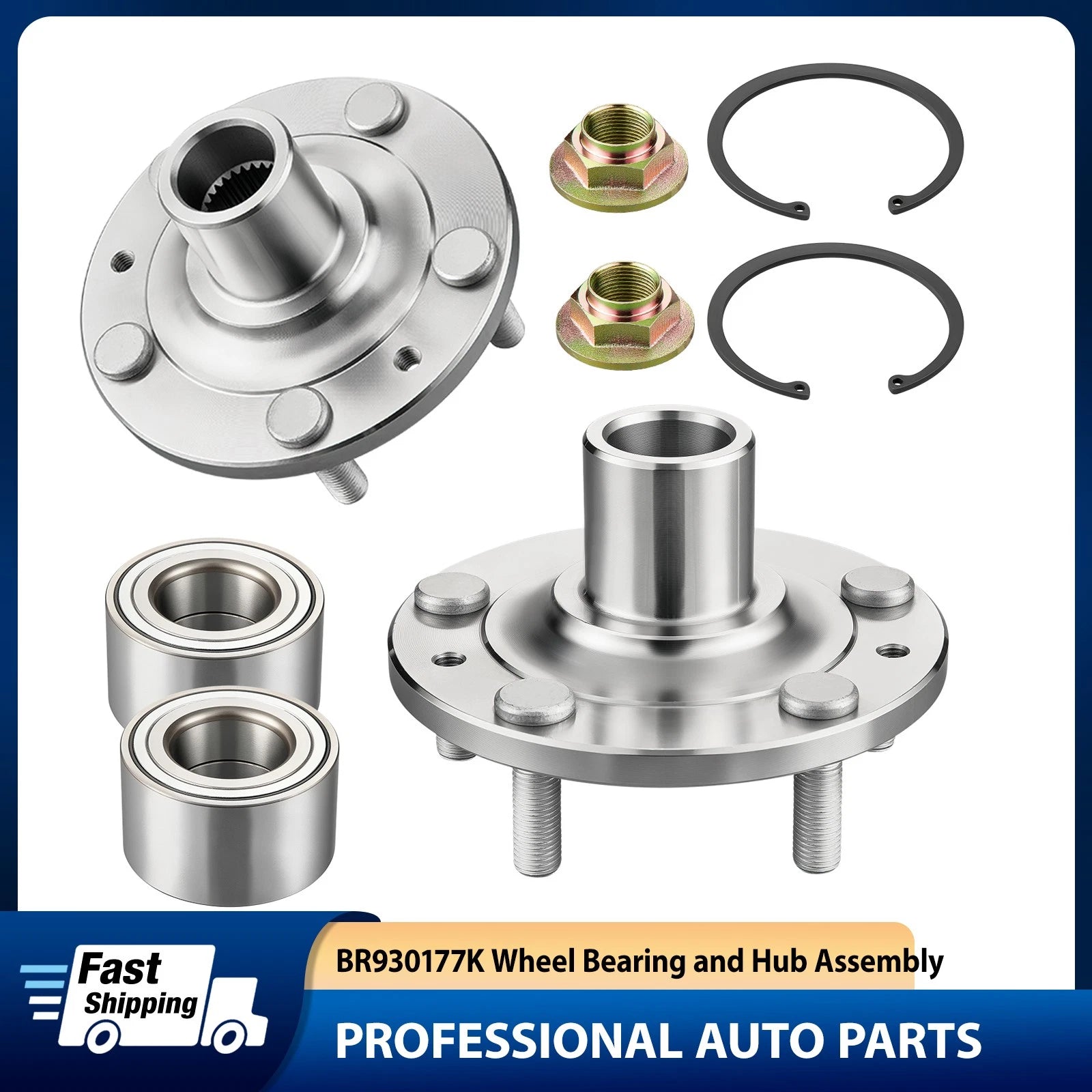 Front Wheel Bearing Hub Assembly for 2006–2012 Ford Fusion (2.3L 2.5L 3.0L)
