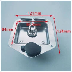 Set of 4 T-Handle Tool Box Locks for RV Door Latch with Keys