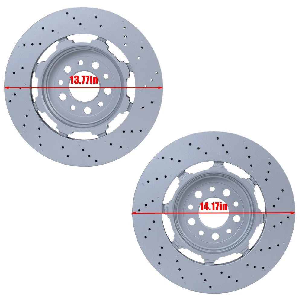 Front & Rear Brake Rotors for Alfa Romeo Giulia Stelvio Quadrifoglio (2017–2024)