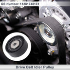 Drive Belt Idler Pulley for BMW Series 3 (1994-2006) Black 1 x