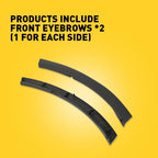 Pair Front Bumper Side Trim Molding for Toyota RAV4 (2016–2018) 521120R050 K