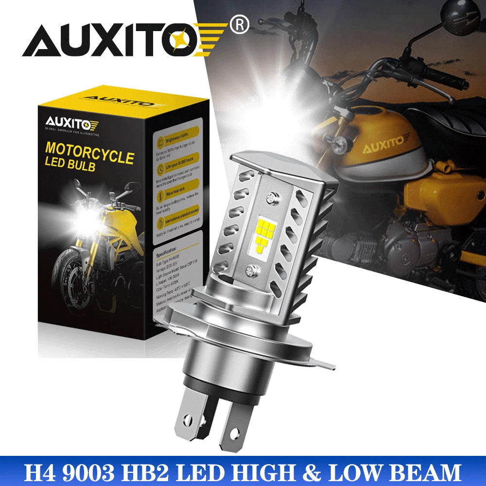 AUXITO H4 LED Bulb for Motorcycle (6500K)
