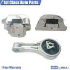 3PCS Front Motor & Trans Mount for Dodge Journey (2011–2018) 2.4L