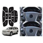 Steering Wheel Navigation Radio Button Sticker for Cadillac Chevy Tahoe Suburban (2007-2014)