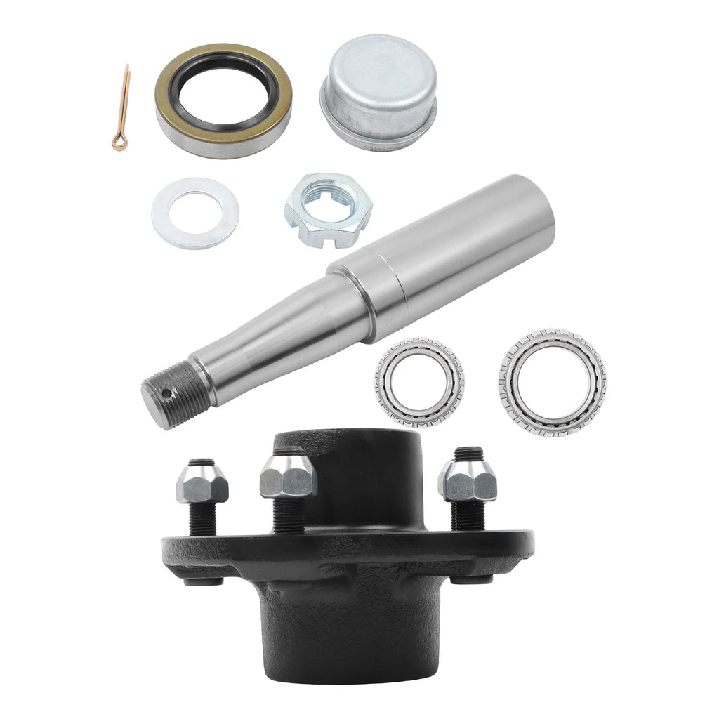 Set of 5 Trailer Hub Kits for 3500 lbs Round Spindle