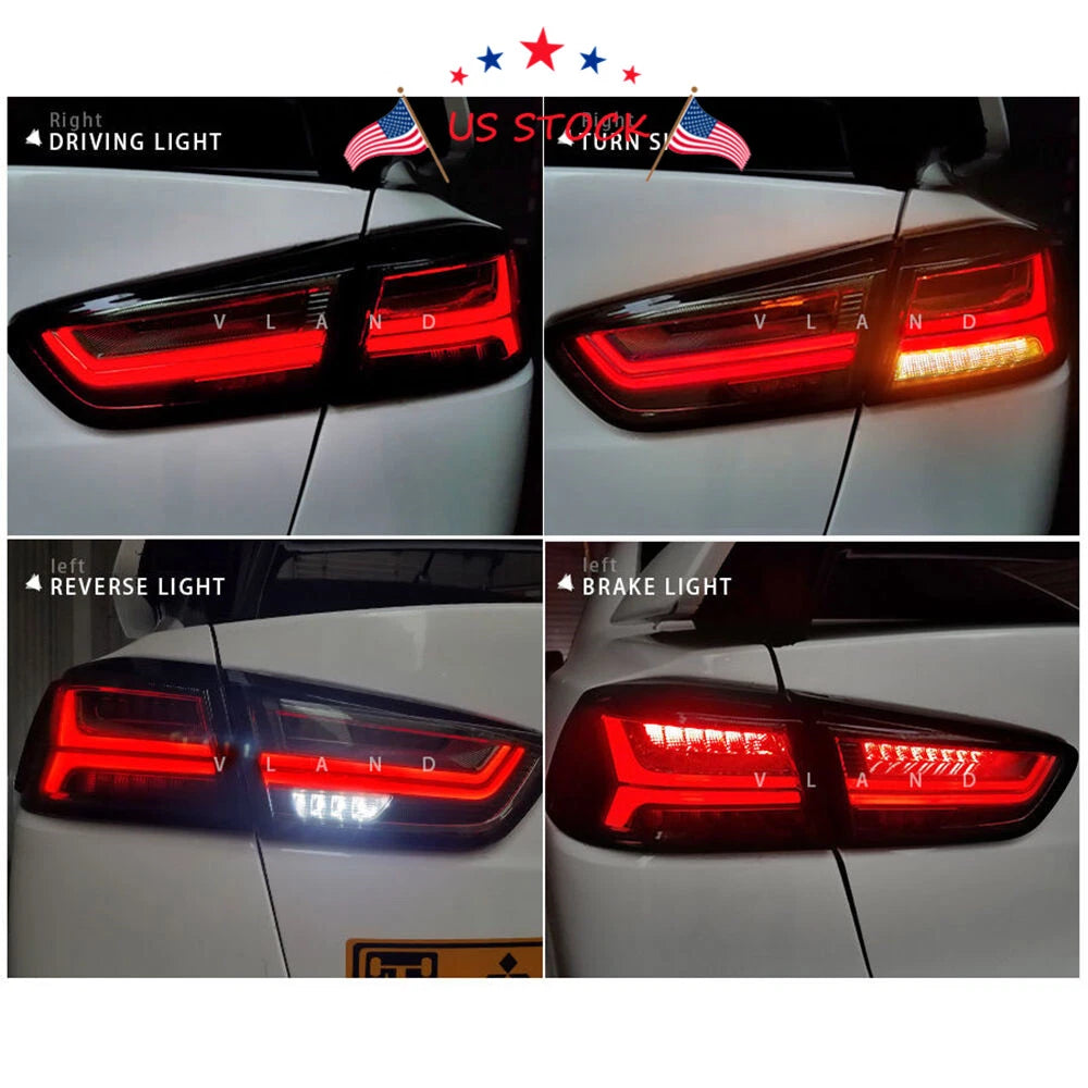 Set of 2 LED Tail Lights for Mitsubishi Lancer EVO X (2008–2017)