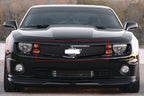 Short Logo Show Upper Grille for Chevy Camaro (2010-2013) Black Mesh