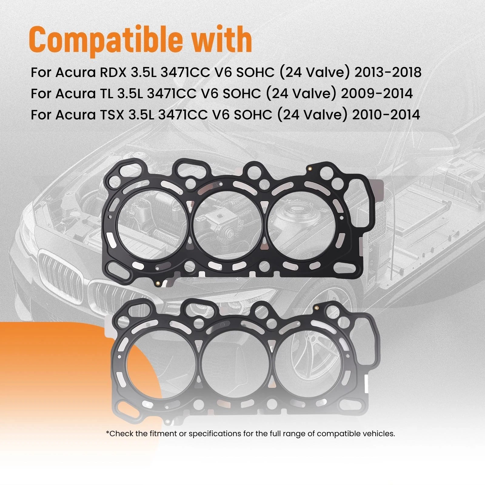 Head Gasket Set for Honda Odyssey Acura RL/TL Pilot MDX 3.5L V6 (2003–2009)