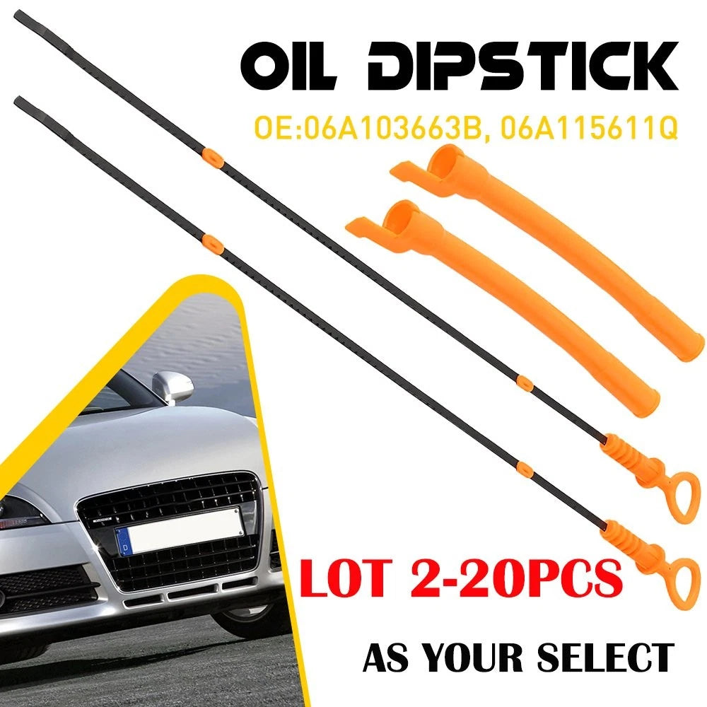 Set of 2 Oil Dipsticks for Audi TT Quattro VW Jetta Golf Beetle (1999–2006)