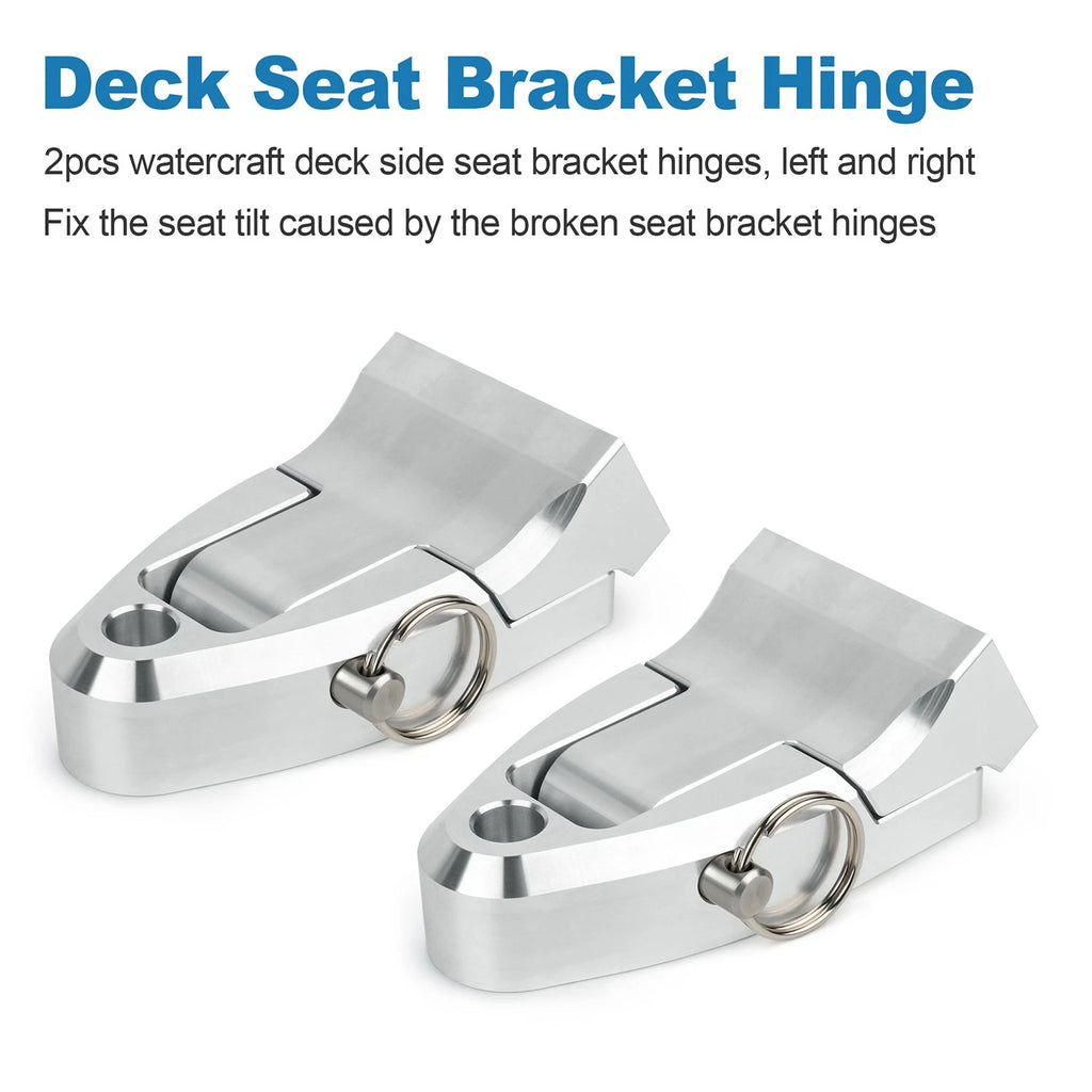 Pair Seat Hinge for Kawasaki SC Super Chicken (11047-3733-8C) Silver