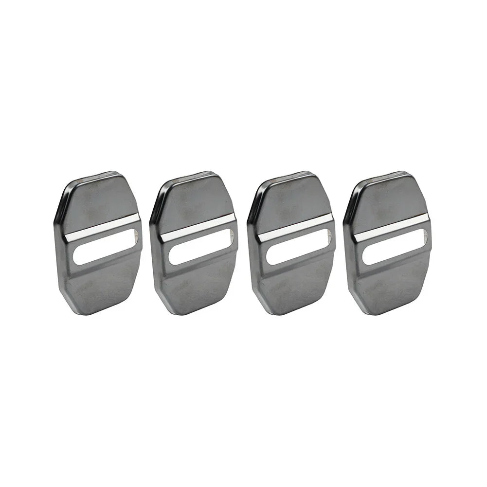Black Door Lock Covers for BMW F40, F45, Benz C-Class, Maserati