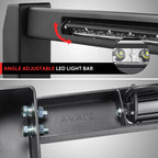 Front Bumper Grille Brush Guard Bull Bar for Toyota Tacoma (2005–2015) + LED Strip