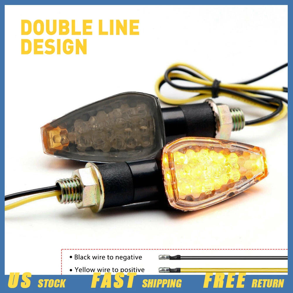 14 LED Turn Signal Lights for Suzuki Kawasaki (Motorcycle)