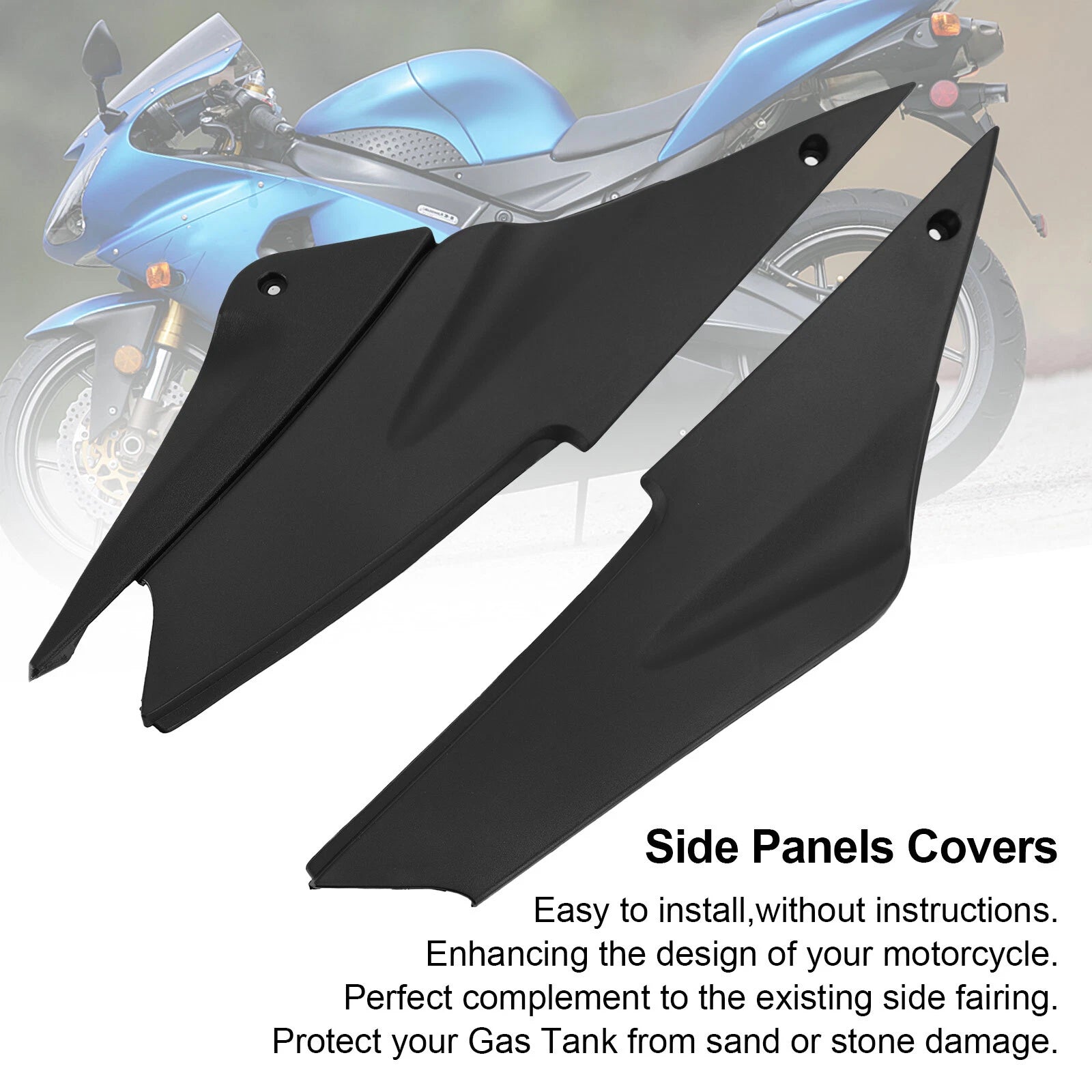 Gas Tank Side Trim Cover Panel for Kawasaki ZX6 ZX6R 636 (2005–2006)