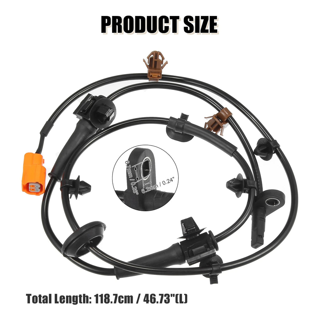 Front Right ABS Sensor No. 57450SLNA01 for Honda Fit (2007–2008)