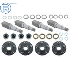Set of 4 Trailer Hub Kit for 5 on 4.5" Spindle with Bearings