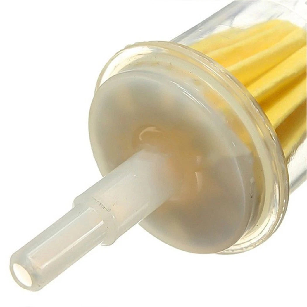 Set of 2 Transparent Fuel Filters for Lawn Mower (6mm Diameter, 14 Length)