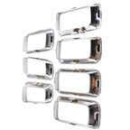 Set of 4 Chrome Front Grilles for Jeep Compass Sport Latitude (2011–2016) 68109865AA