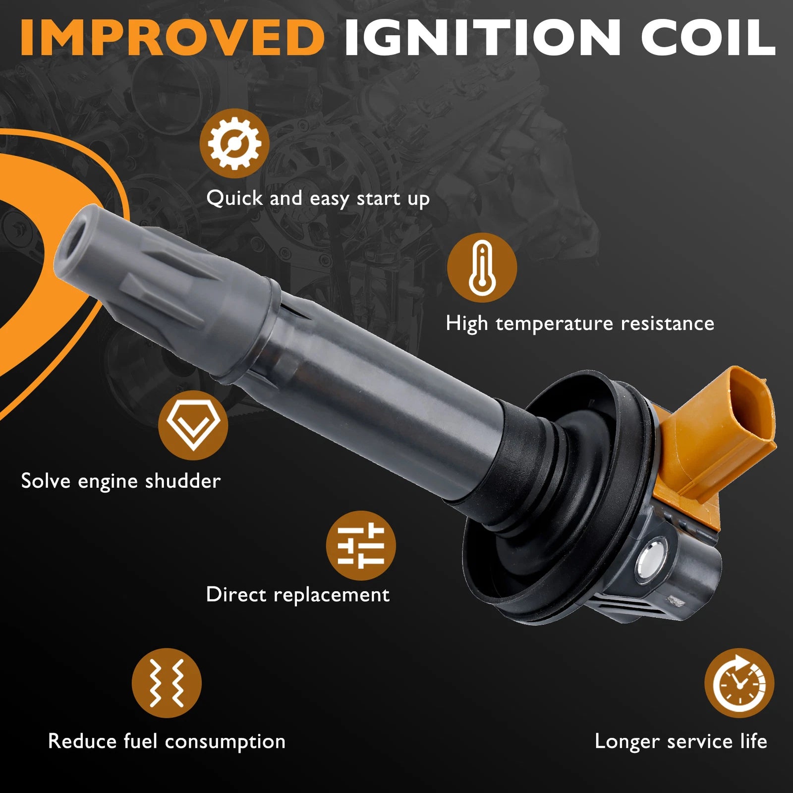 6X Ignition Coil Pack for Ford F-150, Explorer, Lincoln Ecoboost (2011-2023)
