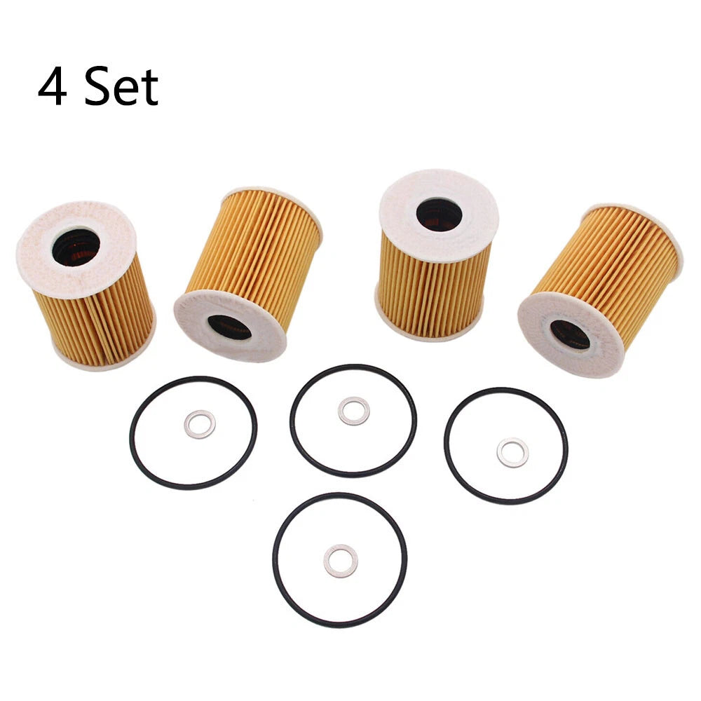 Set of 4 Oil Filters 26320-3CKB0 for Genesis G80, Hyundai Kia Sedona (2014–2023)