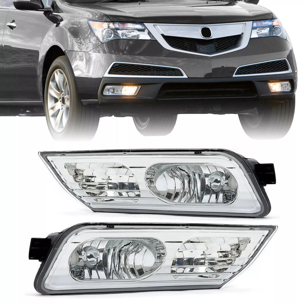 Pair Fog Light Lamp Assemblies for Acura MDX (2007–2009)