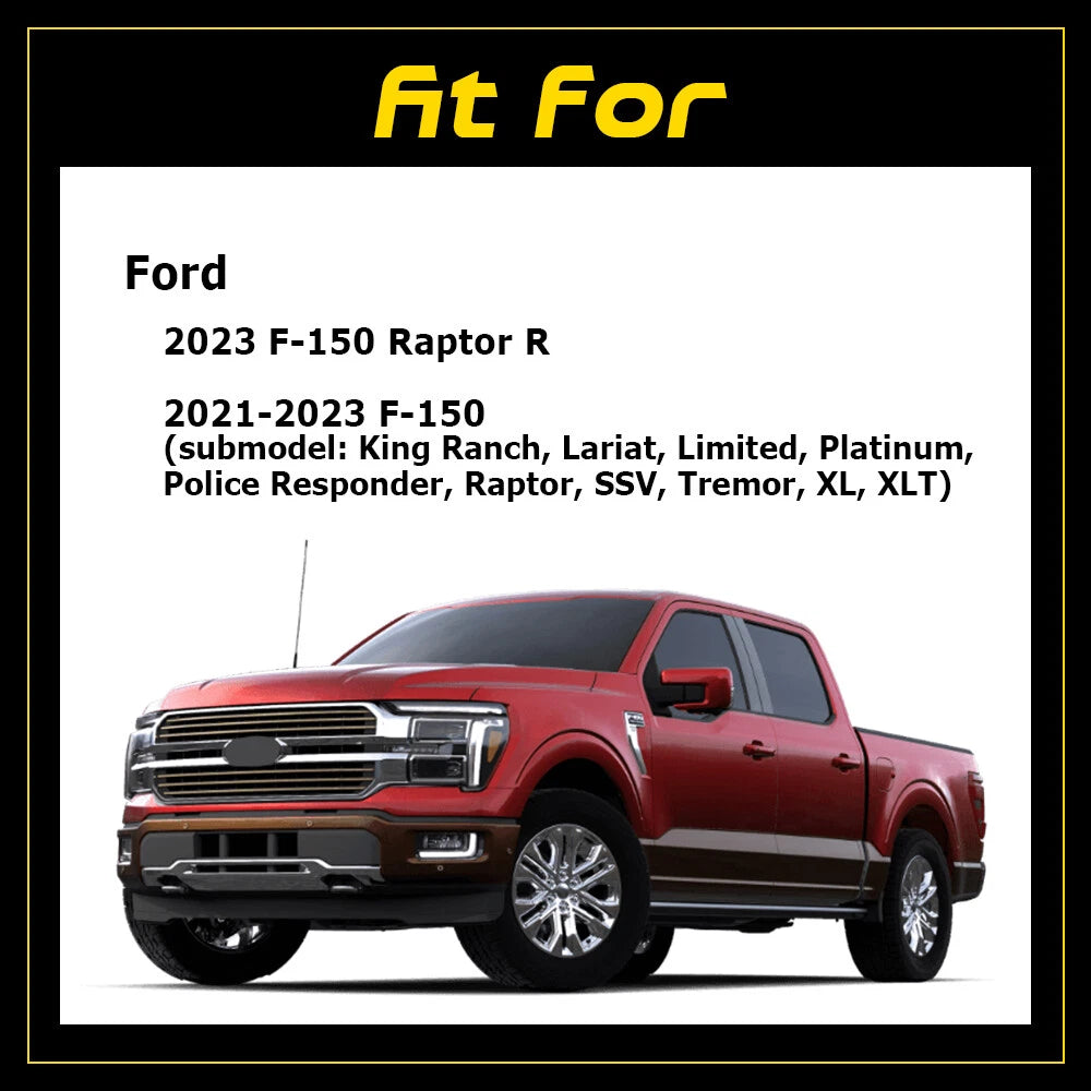 Front Bumper Cover Lower Grille Trim Panel for Ford F150 (2021–2023)