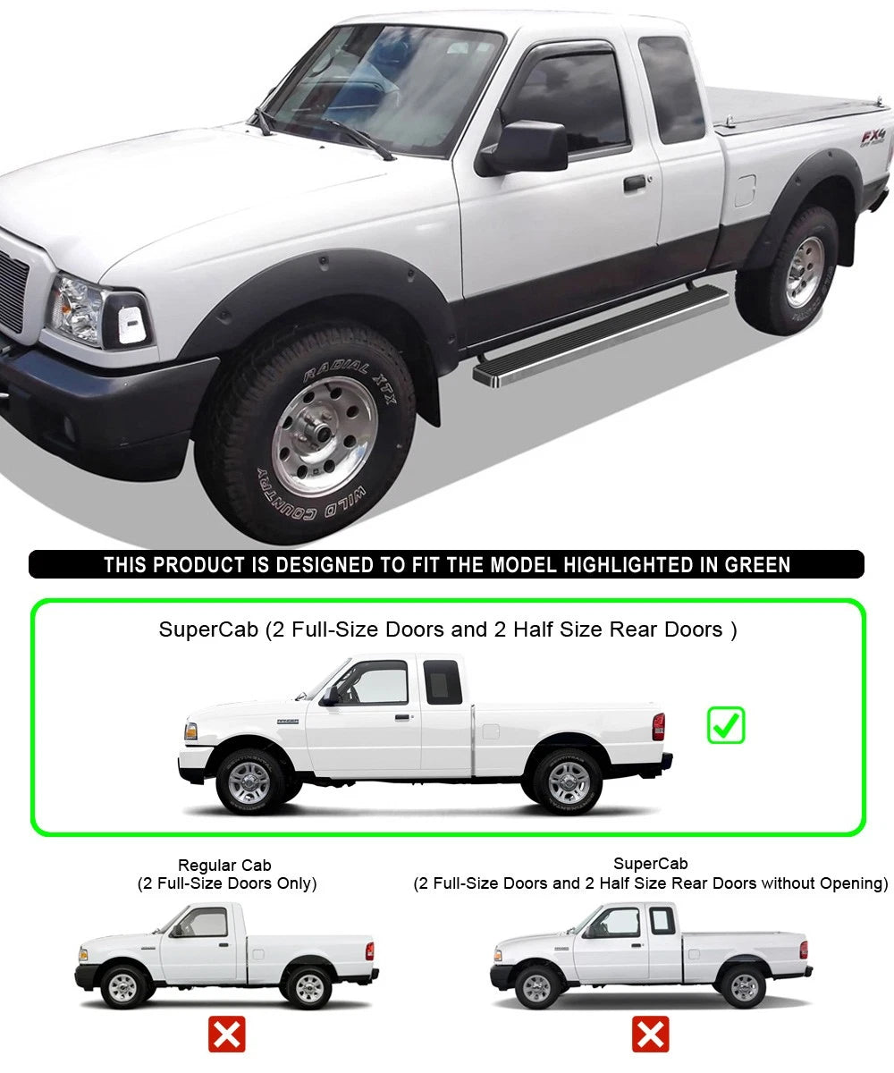 Running Boards for Ford Ranger Super Cab 1999-2011