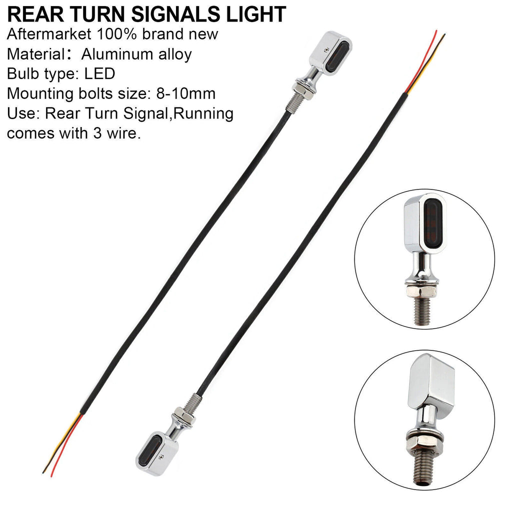 LED Rear Mini Turn Signal Indicator for Harley Sportster Touring Dyna (T9)