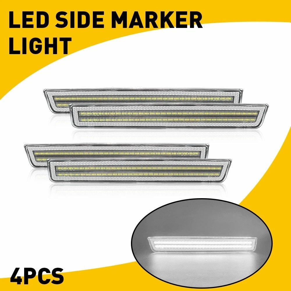 2X Rear Bumper LED Side Marker Parking Lights for Dodge Challenger (2015–2021)