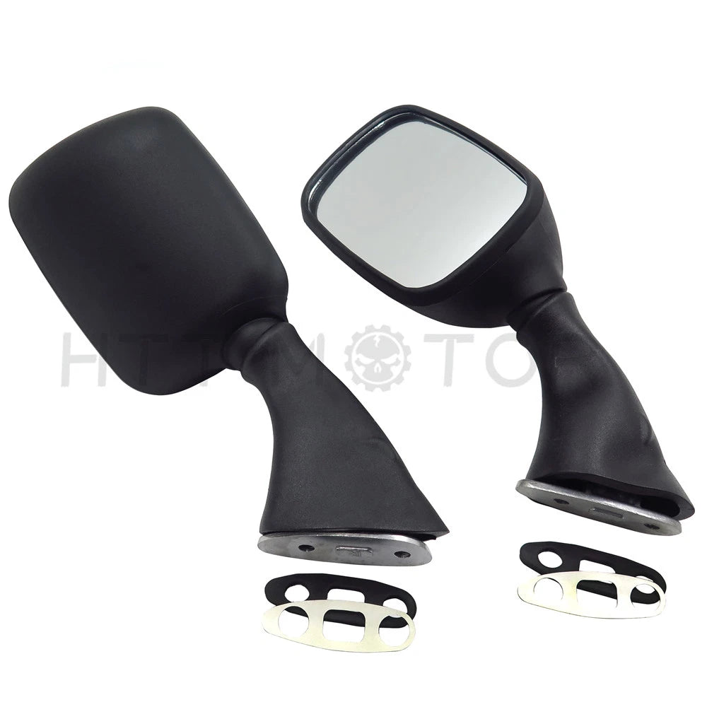 Black Side Rear View Mirrors for Suzuki GSX1300R Hayabusa GSXR1000 GSX-R750 (2000–2023)