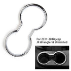 Cup Holder Trim for Water 2011–2018 (ABS, Silver)