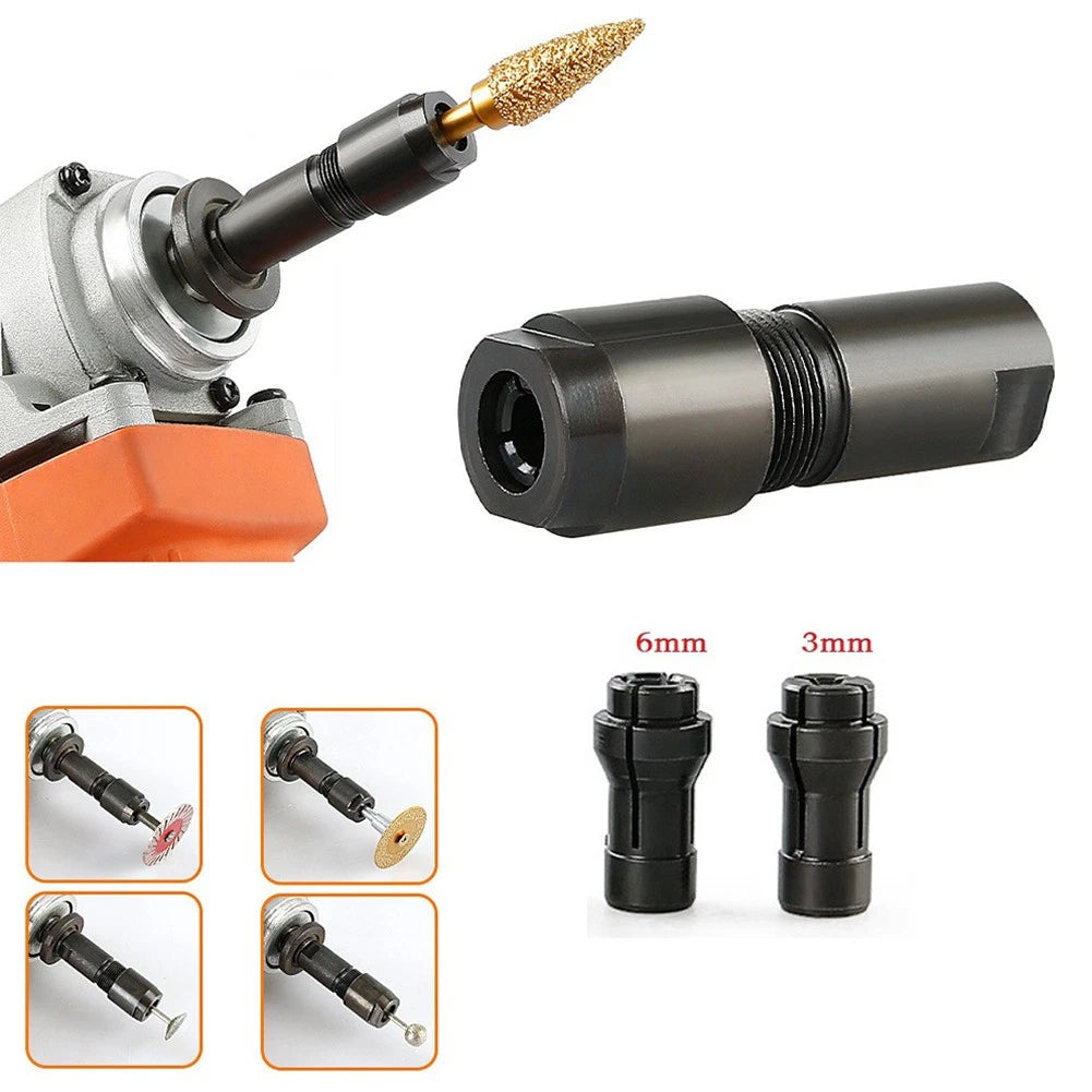 Modified Adapter for 100-Type Angle Grinder to Straight-Grinder Chuck M10