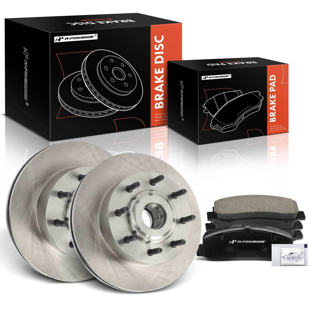 Front Disc Brake Rotors & Ceramic Pads for Ford F-250 Super Duty (2005–2007)