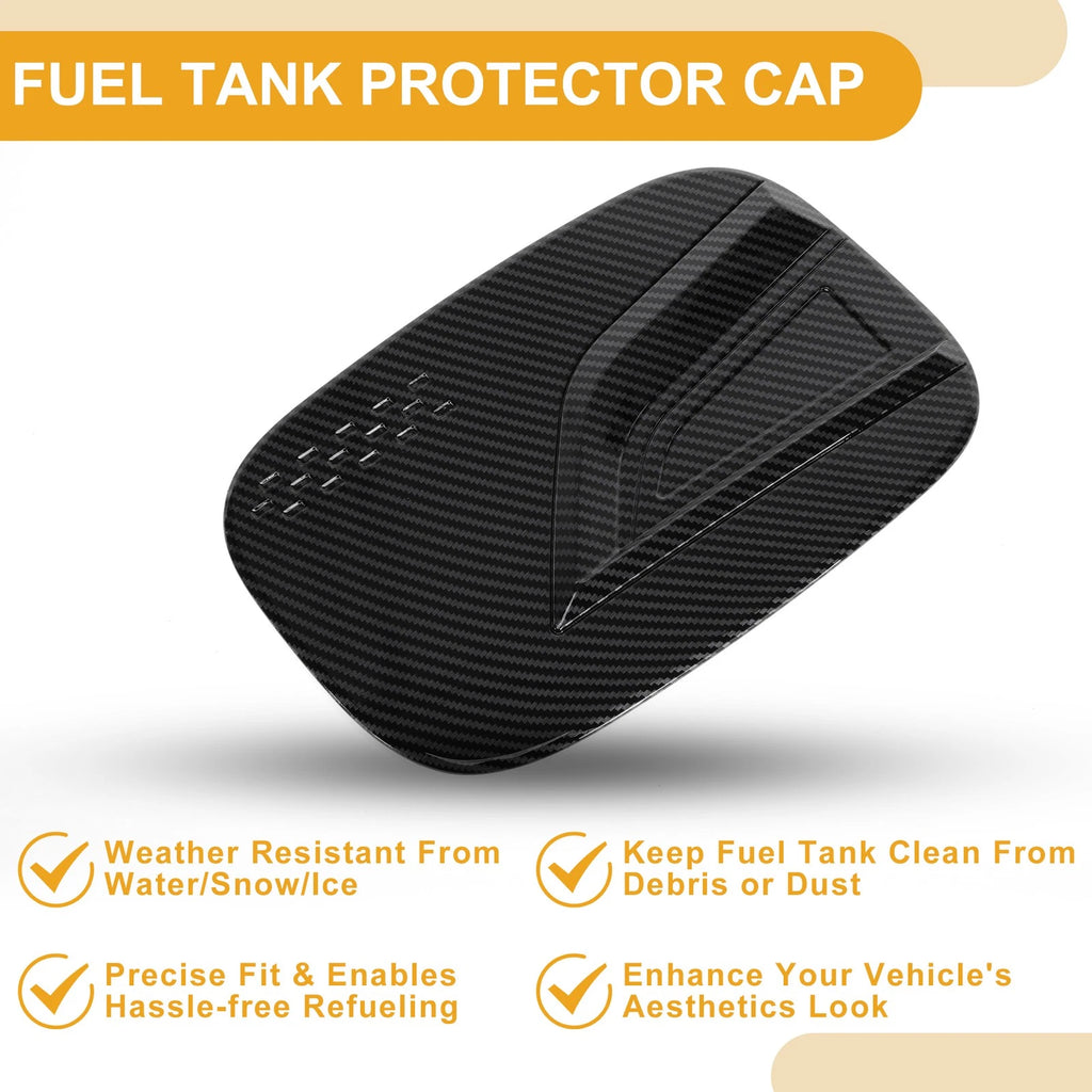 Fuel Tank Door Cap for Kia Sorento (2021–2024) Carbon Fiber Black