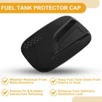 Fuel Tank Door Cap for Kia Sorento (2021–2024) Carbon Fiber Black