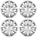 15' Push-on Silver Wheel Cover Hubcaps for 2004-2006 Toyota Camry