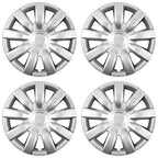 15' Push-on Silver Wheel Cover Hubcaps for 2004-2006 Toyota Camry