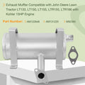 Exhaust Muffler Silencer for John Deere LT133 (AM122848)