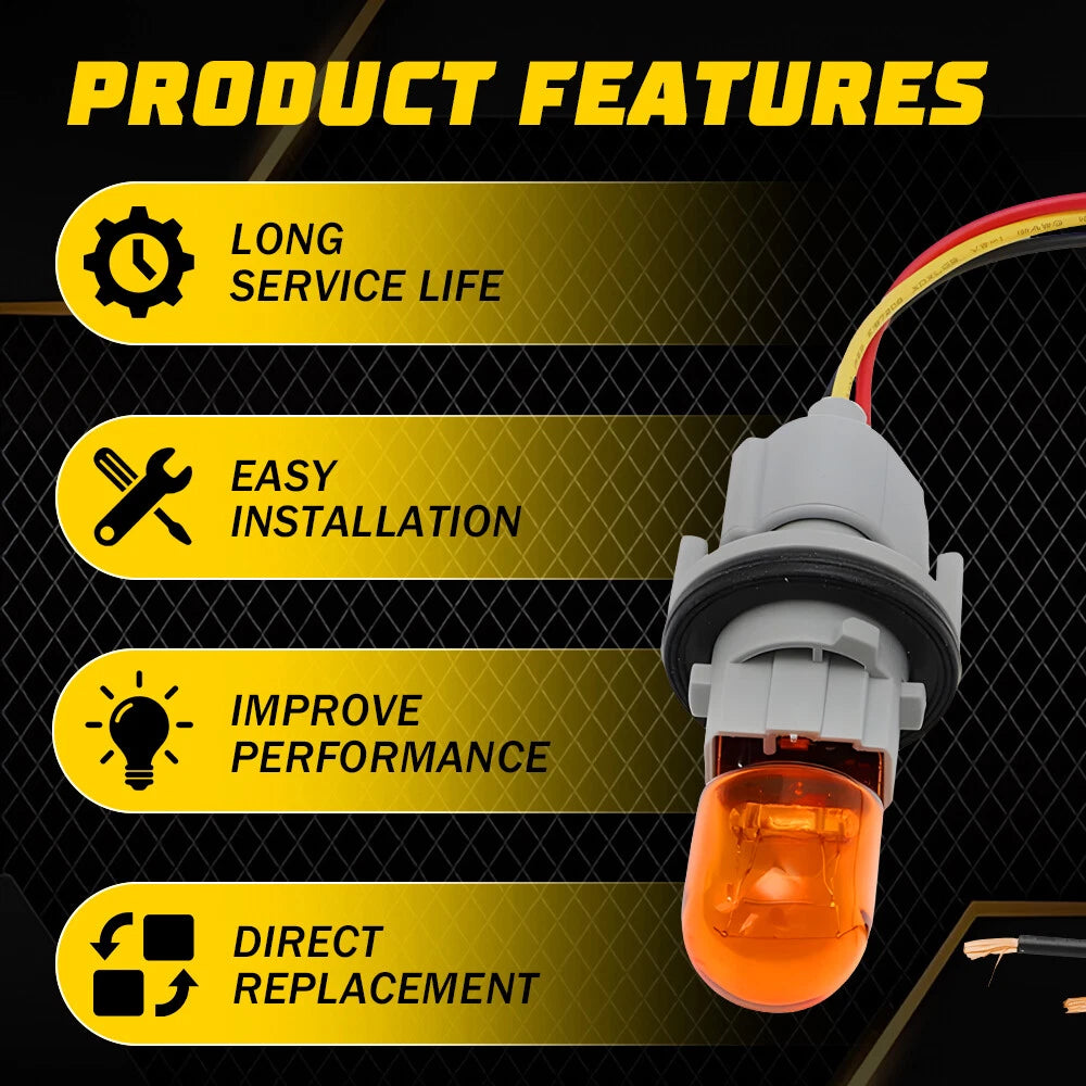 2X Turn Signal Bulb Socket Harness for Nissan Maxima (2016–2018) Armada (2017–2019)