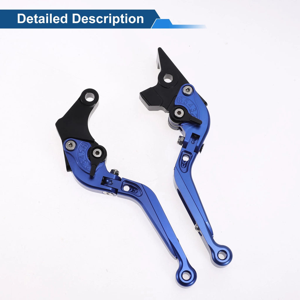 Adjustable Brake Clutch Levers for Suzuki GSXR150 (2017–2020) Blue
