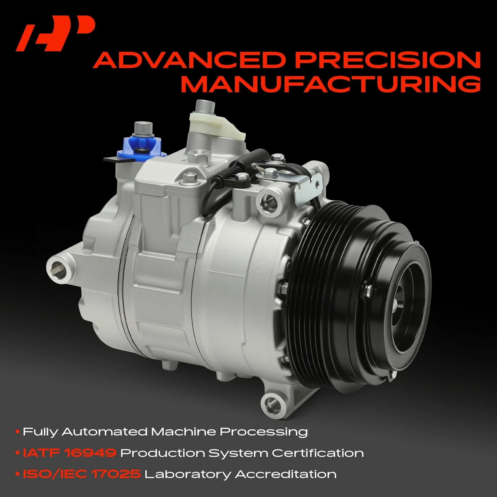 A/C Compressor with Clutch for Mercedes-Benz C230 C280 C43 AMG E320 (2000–2007)