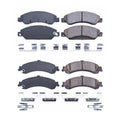 PowerStop Front & Rear Carbon Fiber Ceramic Disc Pads Kit for Sierra 1500 (2007–2013)