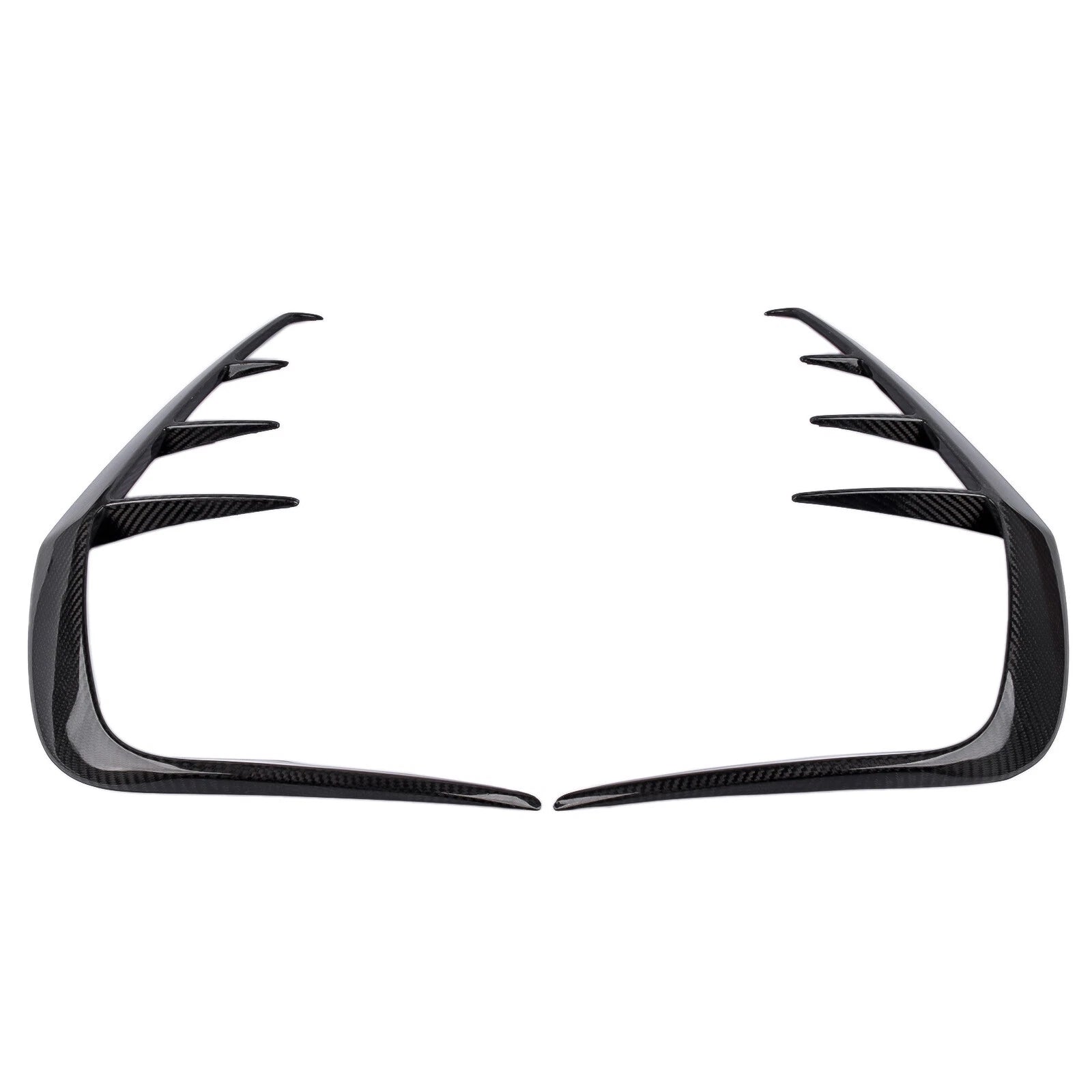 2X Carbon Rear Bumper Splitter Fin for Infiniti Q60 Coupe (2016–2020)