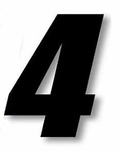 3 Pack Number Plate Decals for One Industries Supercross Racing (7")
