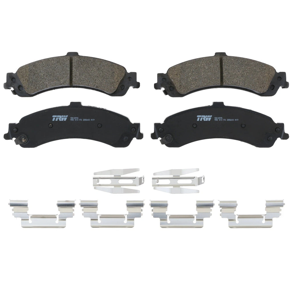 Rear Brake Kit 325mm Rotors TRW Pro Ceramic Pads for Silverado Sierra 1500 (2014–2023)