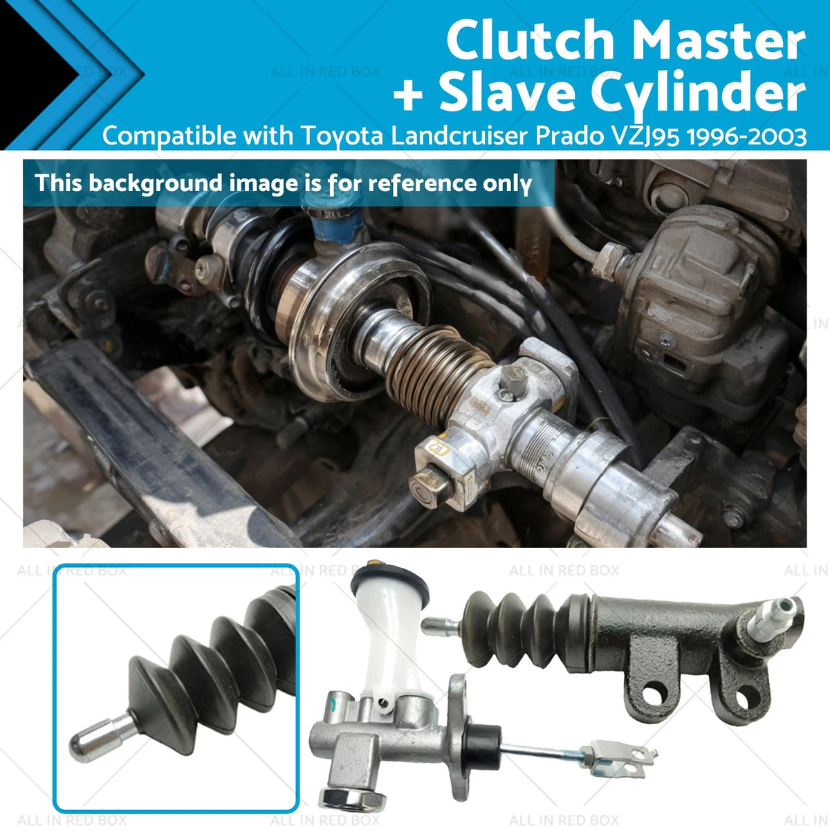 Clutch Master + Slave Cylinder Kit for Toyota Landcruiser Prado (1996–2002)
